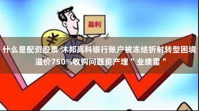 什么是配资股票 沐邦高科银行账户被冻结折射转型困境 溢价750%收购问题资产埋＂业绩雷＂