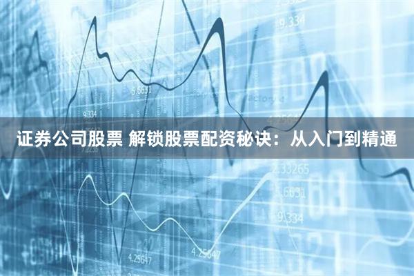 证券公司股票 解锁股票配资秘诀：从入门到精通